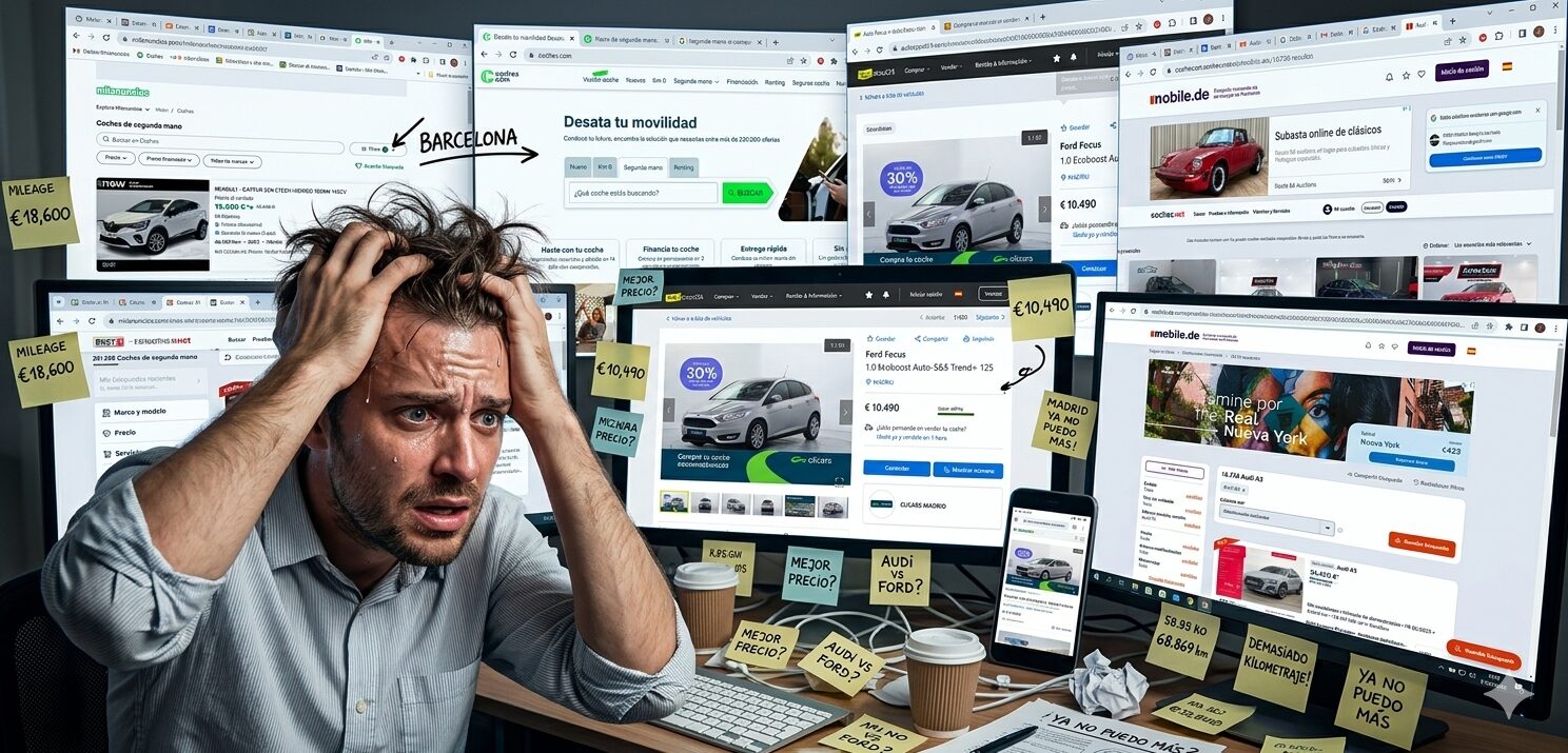 Confusión al buscar coches en múltiples portales