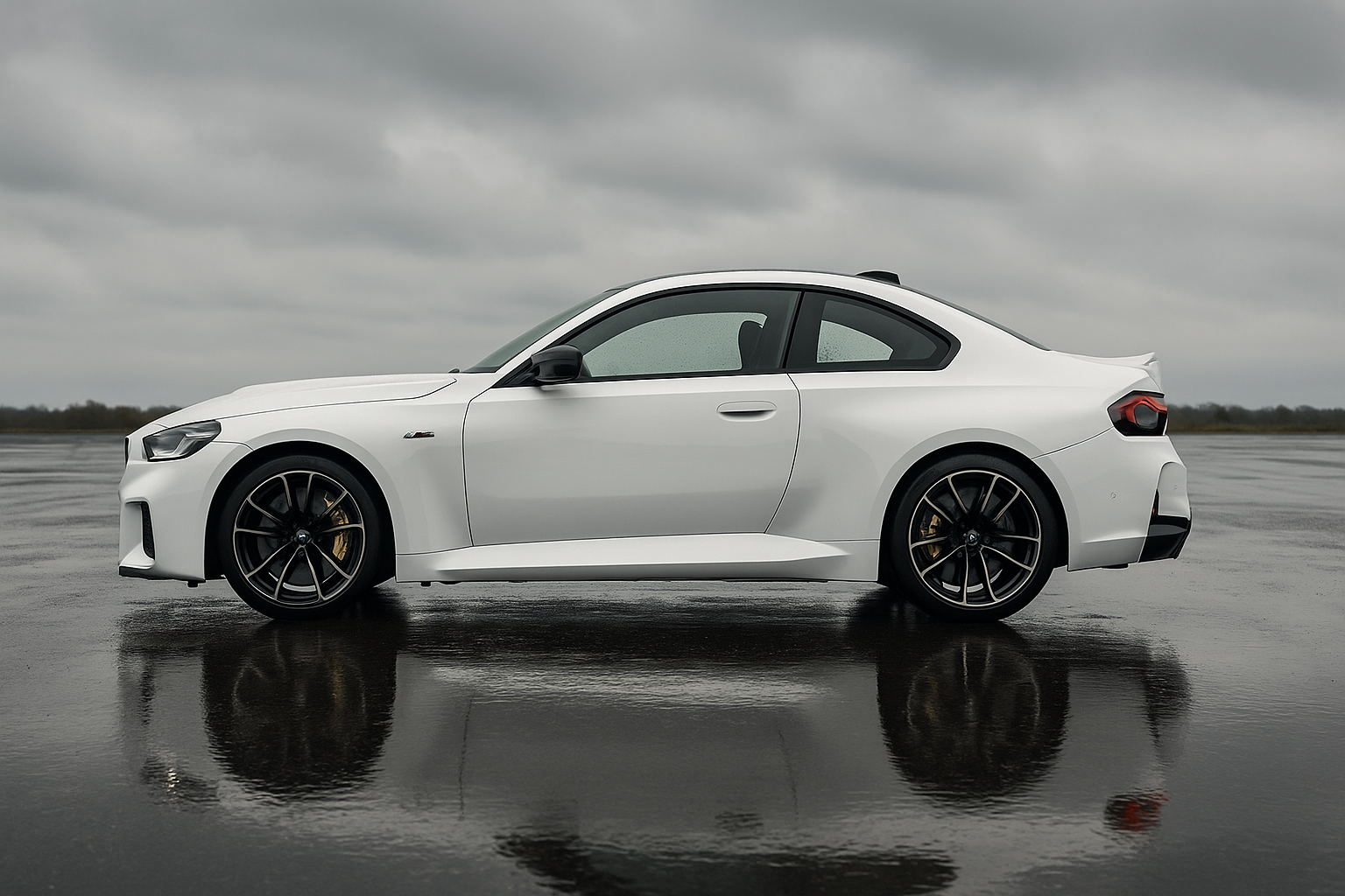 BMW M2 blanco fotorealista 2